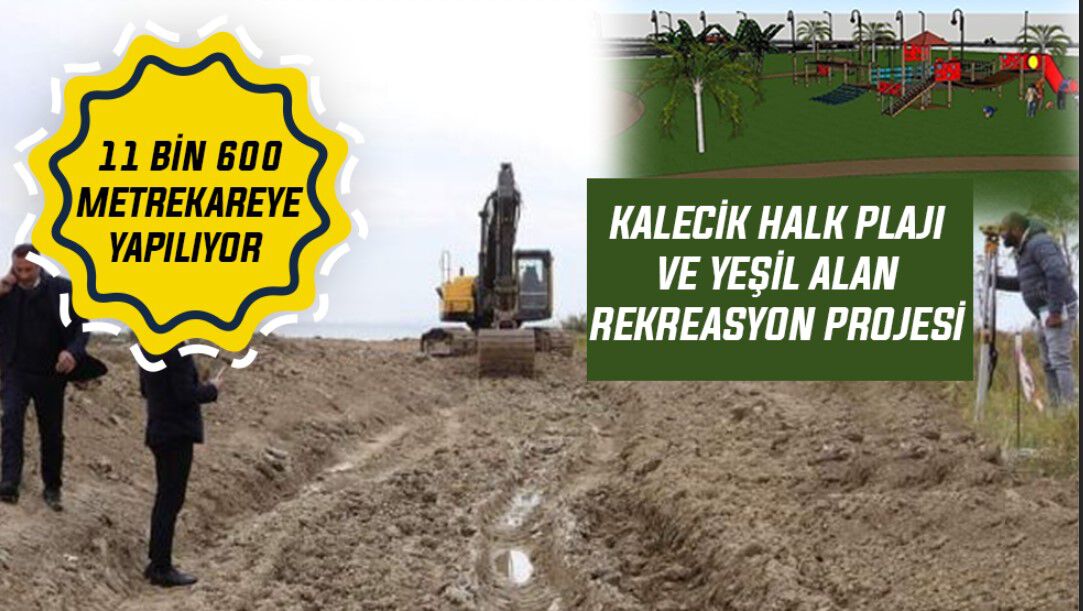 Κάντε κλικ στο κουμπί για το Kalecik Public Beach και το Green Area Recreation Project