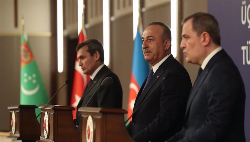 Έκθεση κοινών υπογραφών Υπουργών Εξωτερικών Τουρκίας-Αζερμπαϊτζάν-Τουρκμενιστάν
