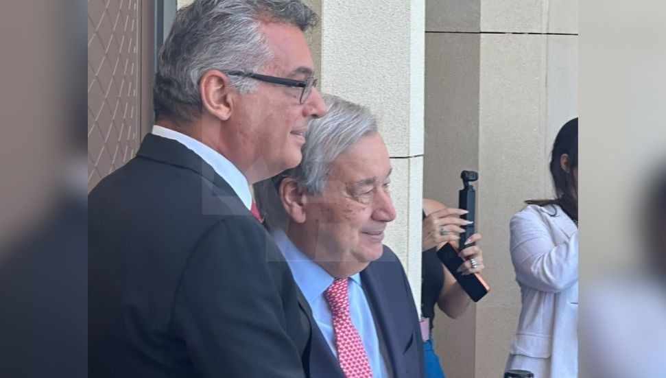 Erhürman ve Guterres Cumhurbaşkanlığı'nda bir araya geldi