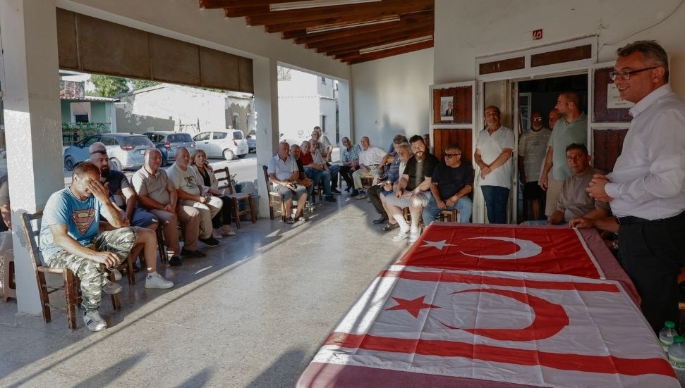 Tufan Erhürman Mesarya'da: Yurttaşlarla buluştu, yaptığı çalışmaları aktardı