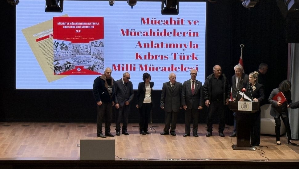 Cumhurbaşkanı himayesinde “Mücahit ve Mücahidelerin anlatımıyla Kıbrıs Türk Milli Mücadelesi” kitabının tanıtımı yapıldı