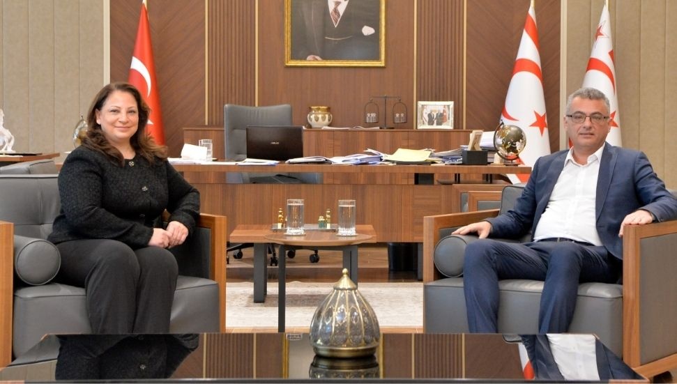 Cumhurbaşkanı Erhürman, KKTC Berlin Temsilcisi Ertürk’ü kabul etti