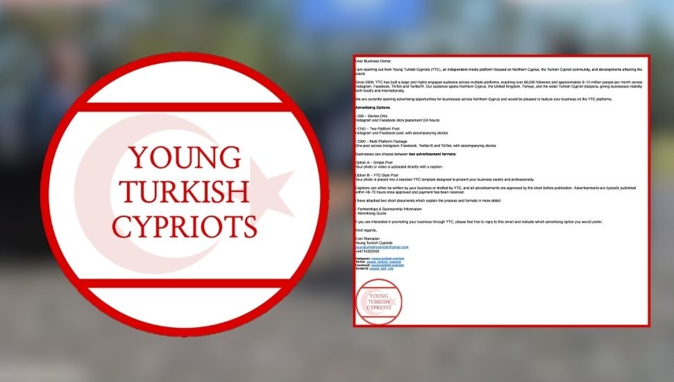 “Young Turkish Cypriots” adı altında reklam topluyorlar: KKTC ekonomisine ve yerel medyaya karşı kayıt dışı faaliyet