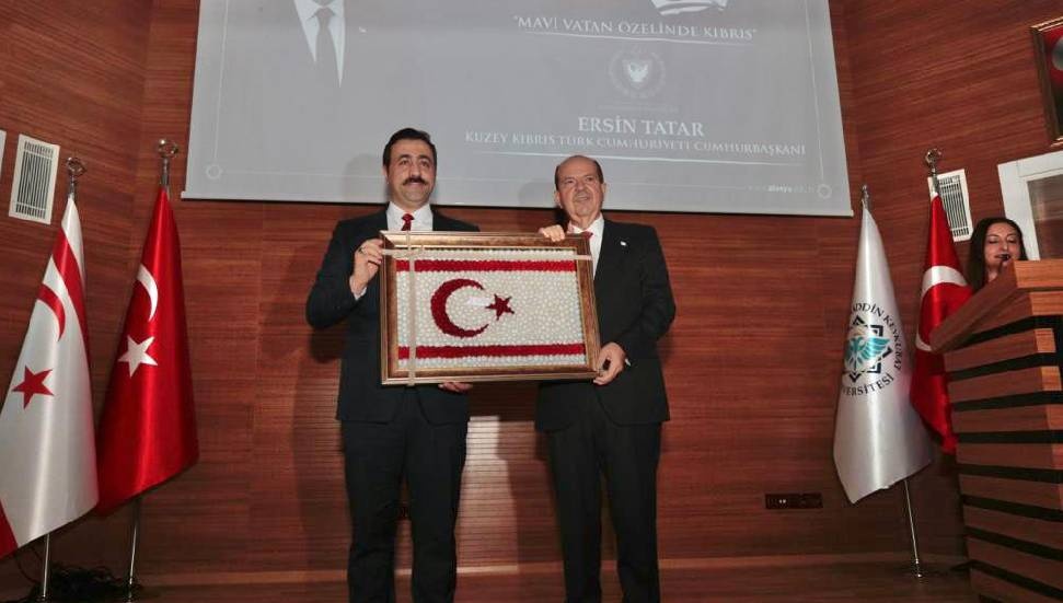 Cumhurbaşkanı Ersin Tatar, Alanya'da "Mavi Vatan Özelinde Kıbrıs" kon
