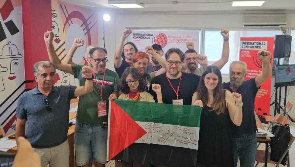 Bağımsızlık Yolu, Yunanistan'daki savaş karşıtı konferansta Filistin'e destek verdi