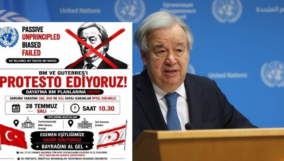 Örgütsüz vatandaşlardan BM Genel Sekreteri Guterres’i protesto etme çağrısı