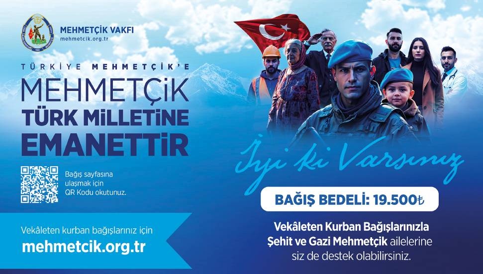 TSK Mehmetçik Vakfı, vekâleten kurban bağış kabulüne başladı