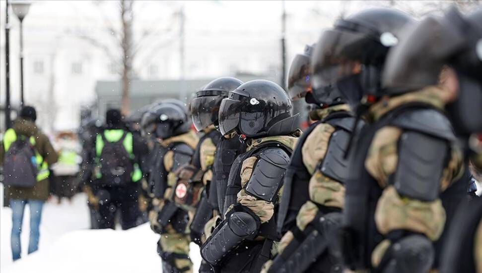 Κατά τη διάρκεια των διαδηλώσεων κατά της σύλληψης του Ναβάλνι στη Ρωσία 164