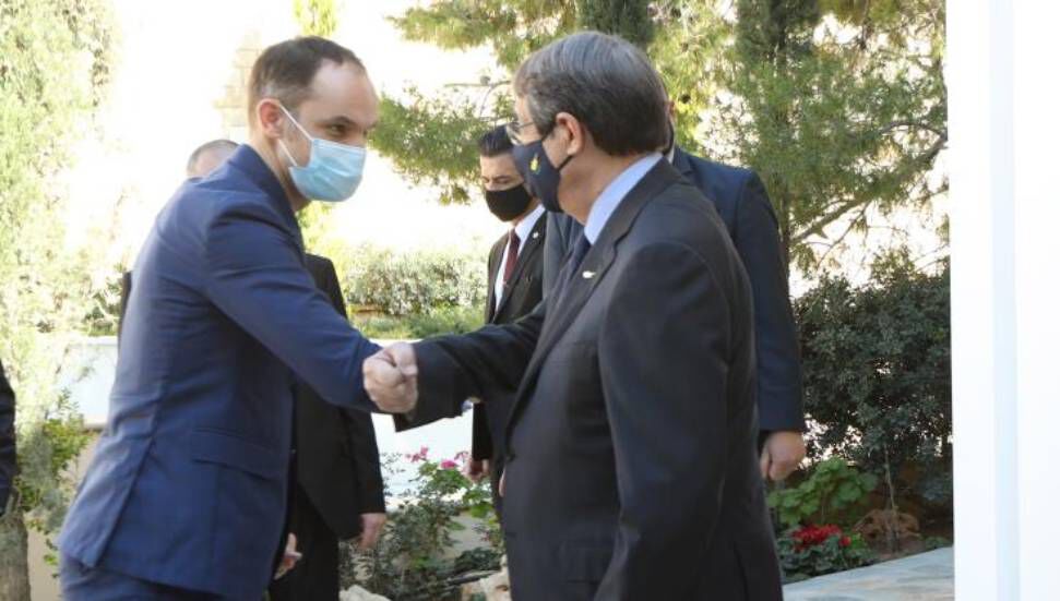 Ο Νίκος Αναστασιάδης συναντά τον υπουργό Εξωτερικών της Σλοβενίας Άντζε Λογκάρ